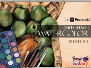 cover image must have watercolor brush set