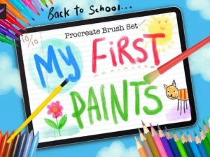 cover image my first paintbox procreate brushes
