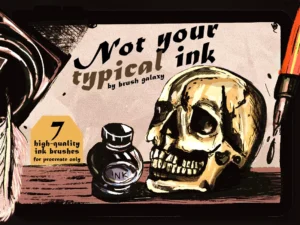 cover image not your typical ink brush pack