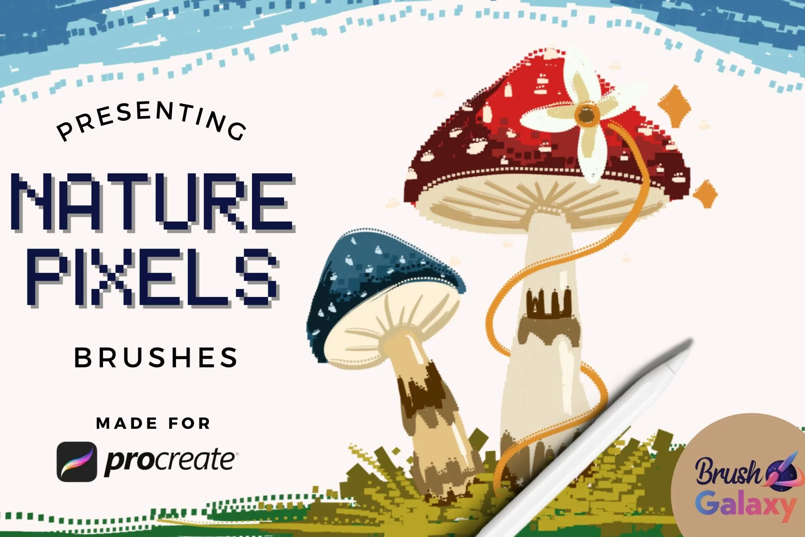 Nature Pixels Brush Set