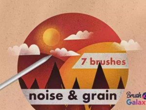 cover image noise grain brush pack
