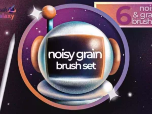 cover image noisy grain brush set