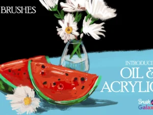 cover image oil acrylic brush set