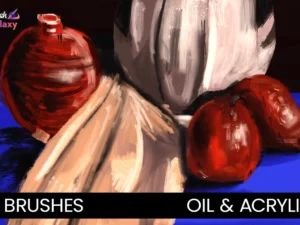 cover image oil acrylic brush set vol 2