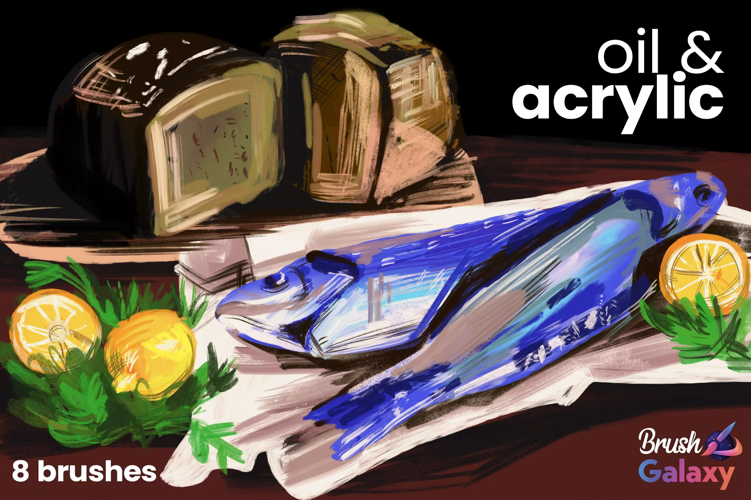 Oil & Acrylic Brush Set Vol 3