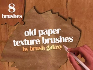 cover image old paper texture brush set vol 2