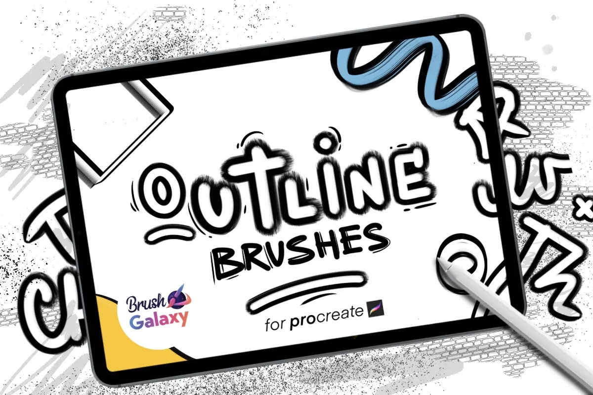 Outline Brushes for Procreate and More