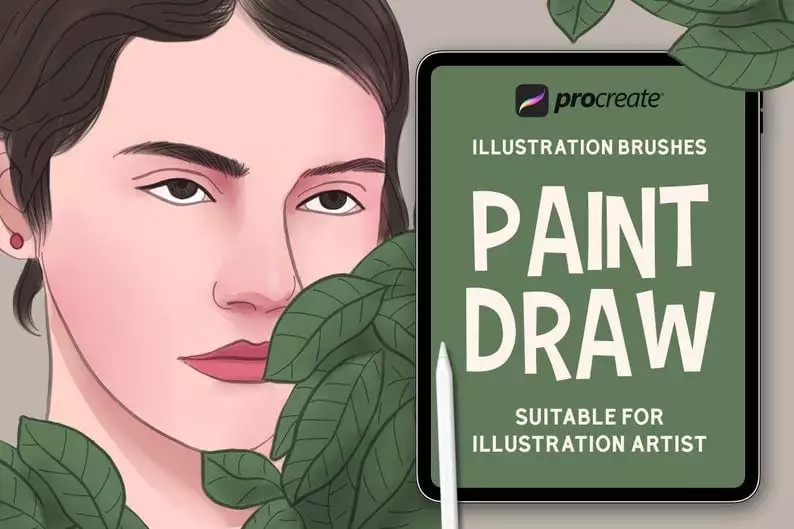Paint Draw – 20 Procreate Brushes