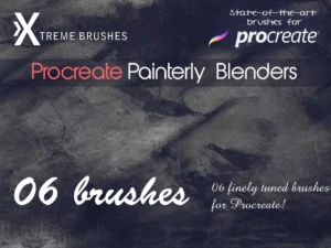 cover image painterly blenders procreate brushes