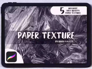 cover image paper texture brush set