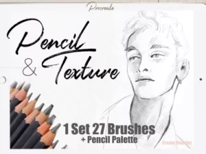 cover image pencil charcoal texture brushes