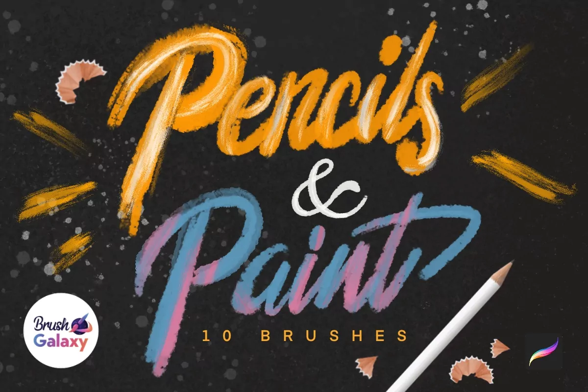 Pencil &amp; Paint for Lettering Brush Set Vol 2