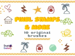 cover image pixel stamps more
