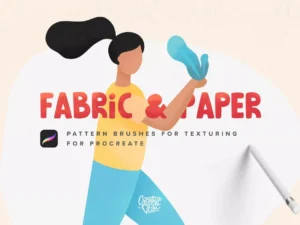 cover image procreate fabric paper brushes