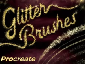 cover image procreate glitter and sparkle brushes