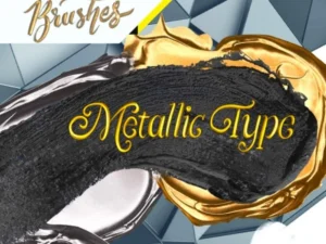 cover image procreate metallic glitter brushes