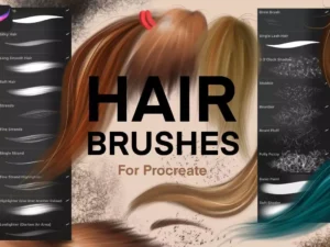 cover image procreate natural hair brushes