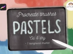 cover image procreate oil pastels texture brushes