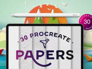 cover image procreate paper brushes