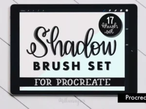 cover image procreate shadow brush set