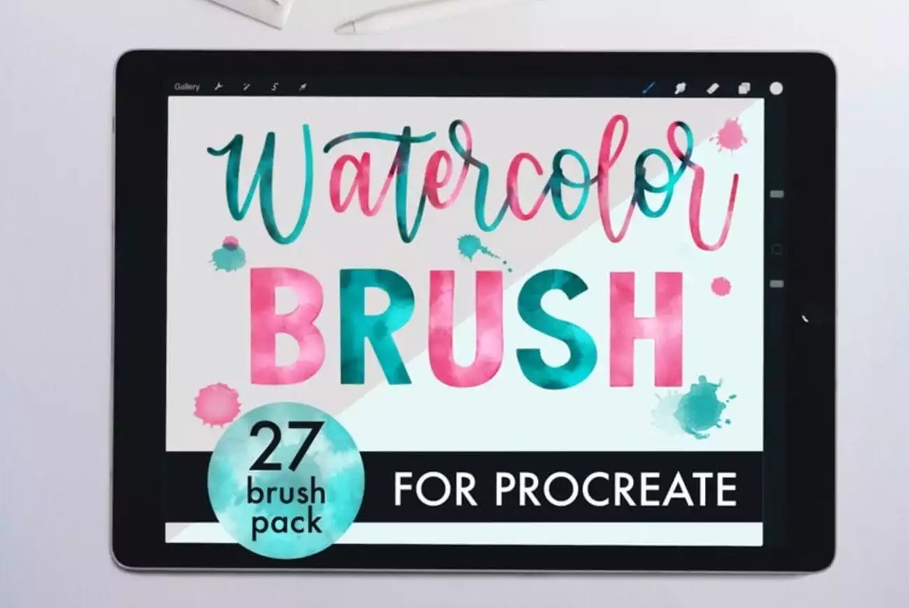 Procreate Watercolor Brush Set