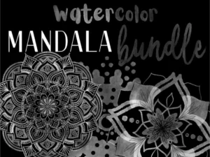 cover image procreate watercolor mandala stamp brushes