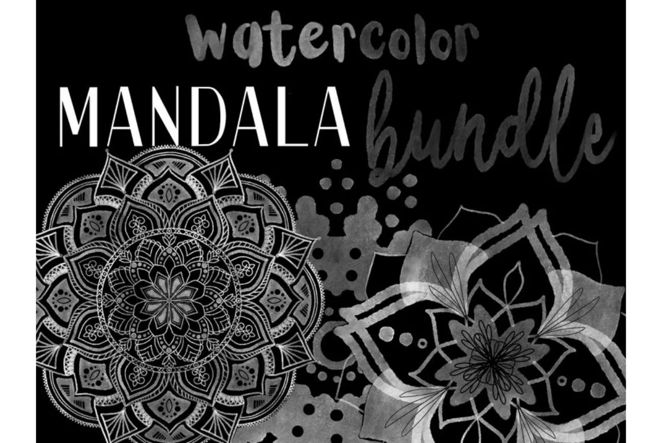 Procreate Watercolor Mandala Stamp Brushes