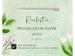 cover image procreate watercolor paper canvas jennie