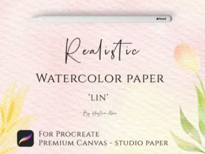 cover image procreate watercolor paper canvas lin