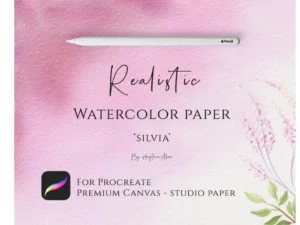 cover image procreate watercolor paper canvas silvia