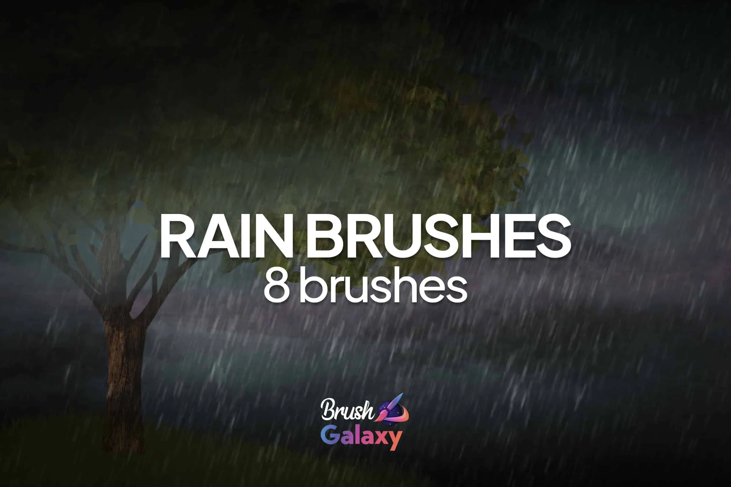 Rain Brush Set for Procreate