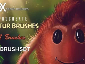 cover image realistic fur brushes for procreate