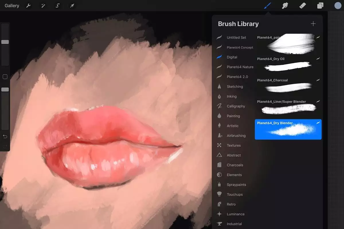 Realistic Painter Brushes for Procreate