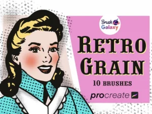 cover image retro grain brush pack vol 2