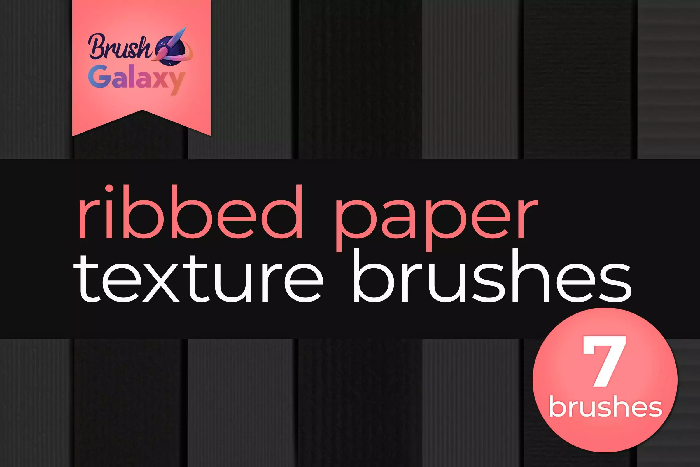 Ribbed Paper Texture Brush Pack
