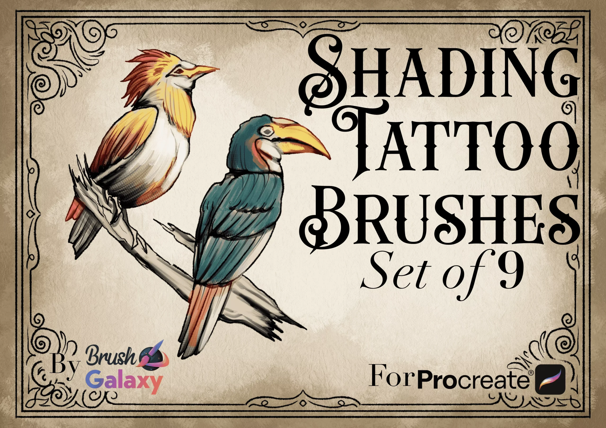 Shading Tattoo Brush Pack Vol 2
