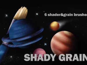 cover image shady grain texture brushes