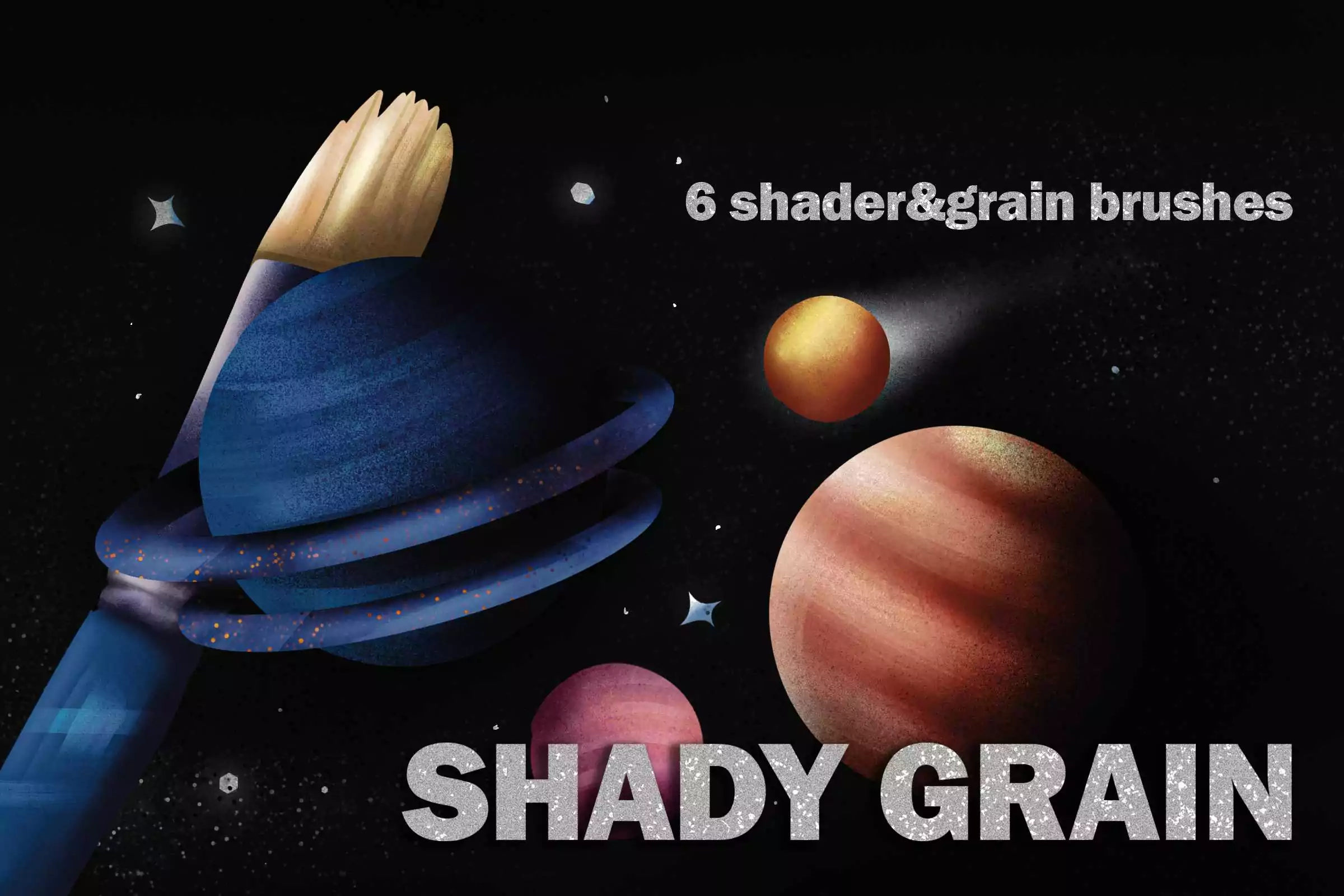 Shady Grain Texture Brushes