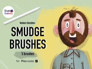 cover image smudge texture brush pack