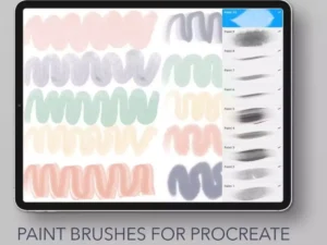 cover image set of 10 artistic paint brushes