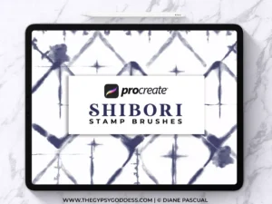 cover image shibori pattern brushes