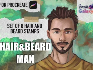 cover image short hair beard man stamps