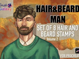 cover image short hair beard man stamps vol 2