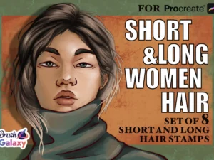 cover image short long women hair brush pack