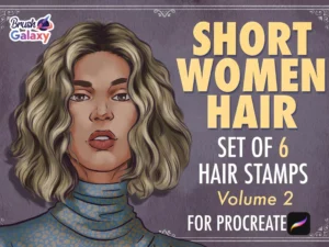 cover image short women hair brush pack vol 2