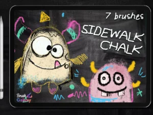 cover image sidewalk chalk brush set