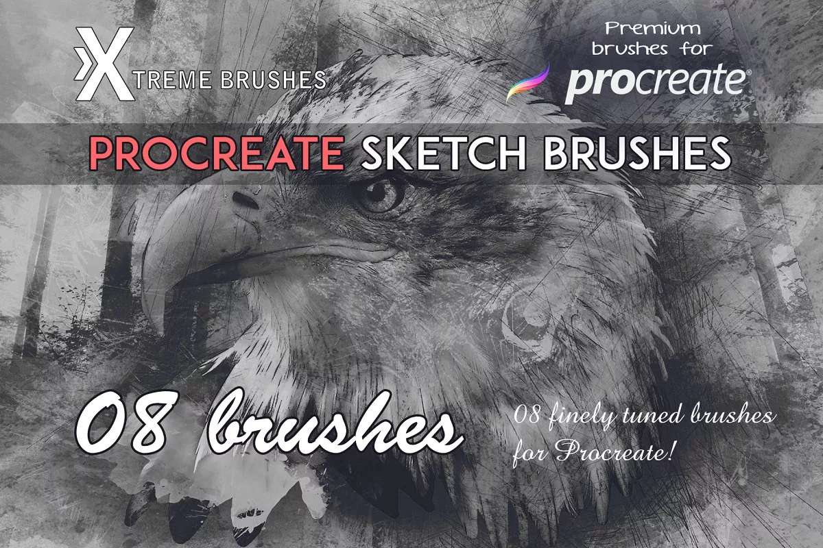 Sketch Brushes for Procreate