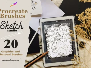cover image sketch studio brushes for procreate