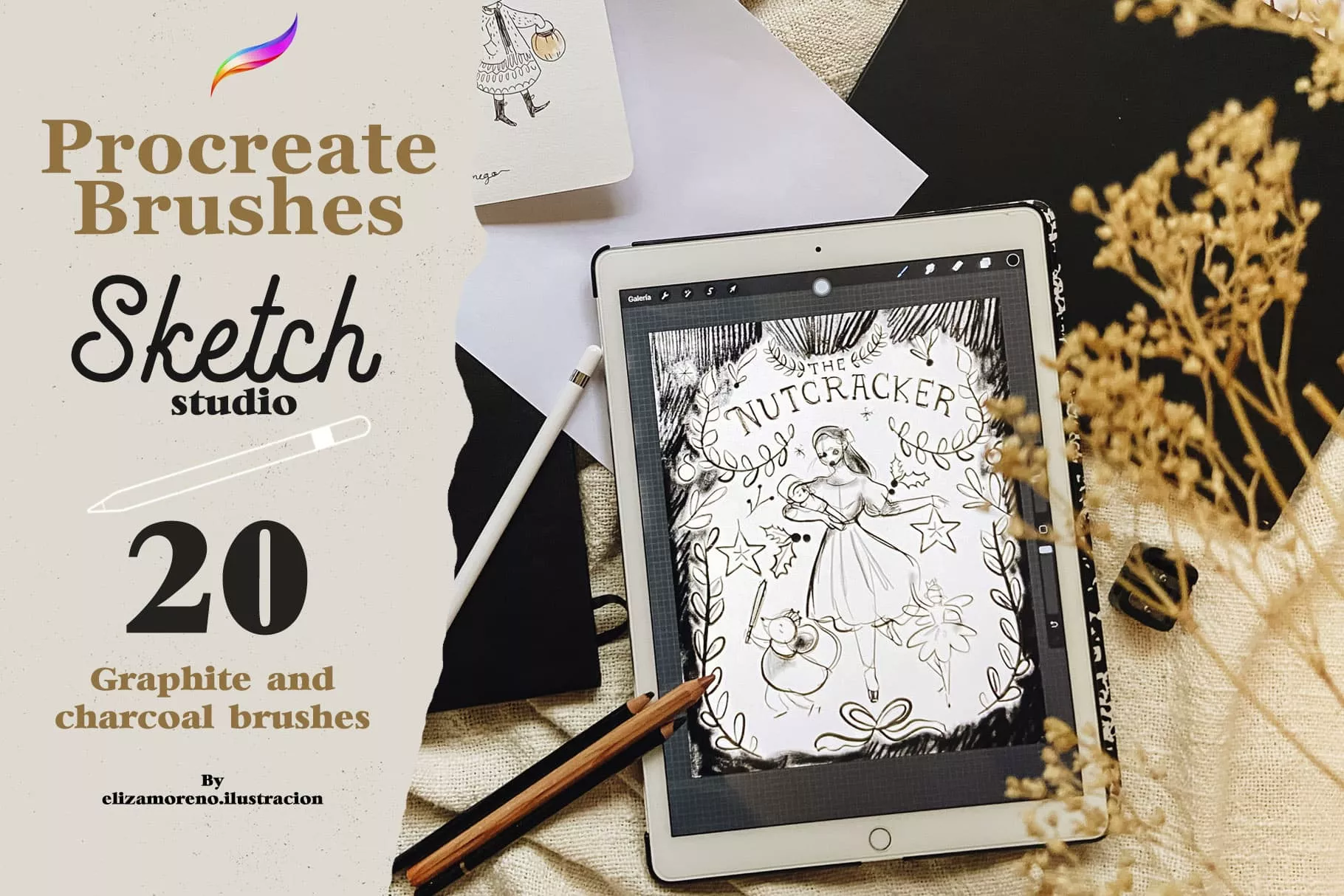 Sketch Studio Brushes for Procreate