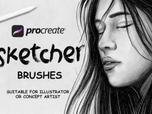 cover image sketcher 20 procreate brush